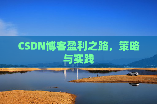 CSDN博客盈利之路,策略与实践